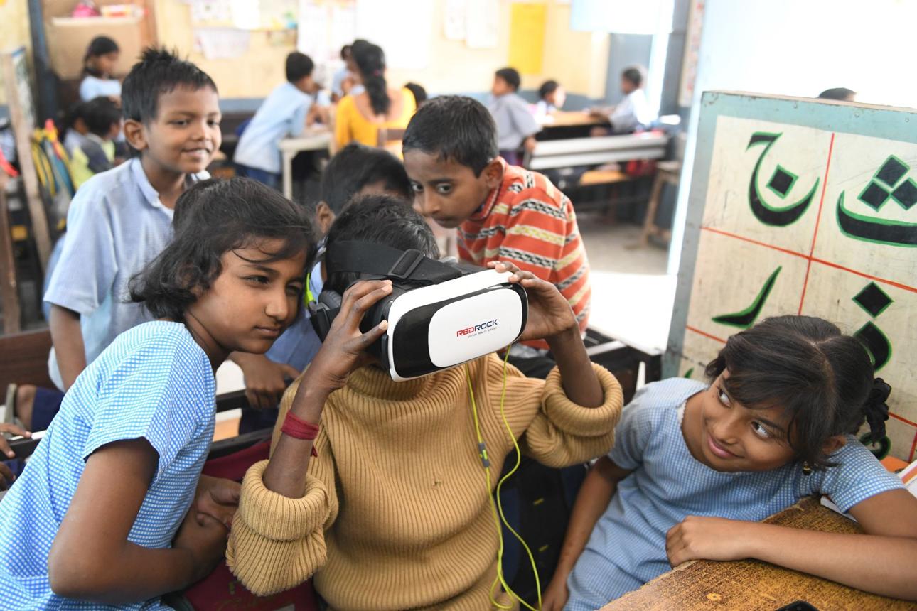 VR Education Classroom Experience in India
